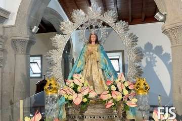 La Inmaculada Concepción, lista para la procesión de este miércoles en Jinámar/Francisco Javier Santana.